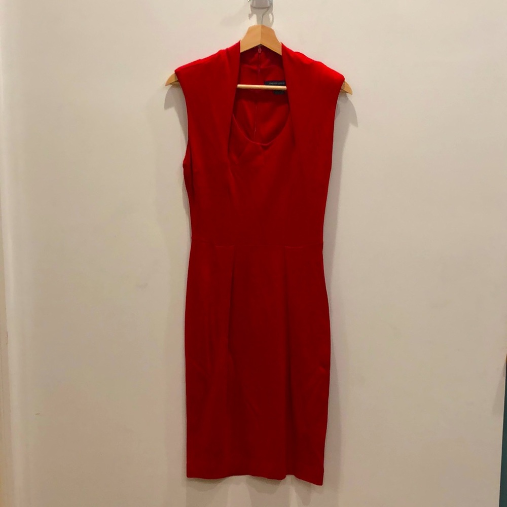 Red French Connection cocktail dress, size 6.